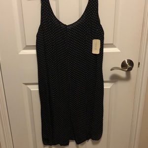 Black chiffon polka dot dress - Never Worn